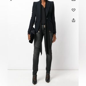 Balmain moto jeans size 40